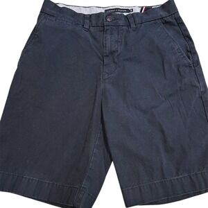 Tommy Hilfiger Men's Classic Fit Chino Shorts Blue Size 30 flat front